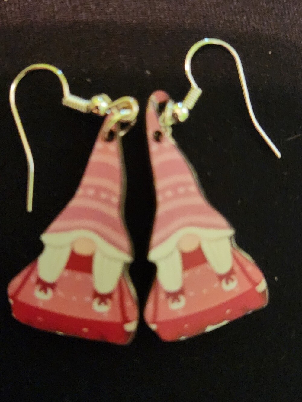 🎉 Valentine's Day Themed Wooden Gnomes Earrings